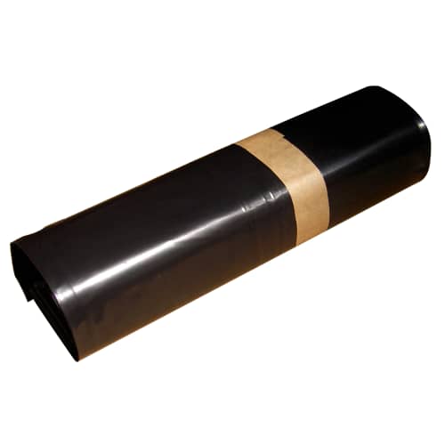 Sac plastique PE BD 110L noir 50µm lien coulissant Jet'Sac