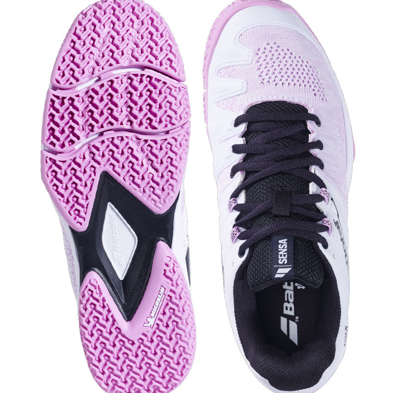 Babolat Sensa rose et blanc - Chaussures de padel femme