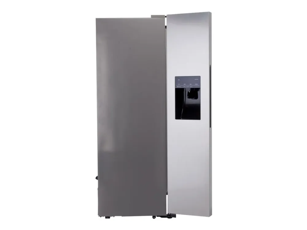 Gorenje NRS9182VX - Køleskab/fryser - side-by-side med vanddispenser, isdispenser - bredde: 90.8 cm - dybde: 67.9 cm - højde: 179.3 cm - 562 liter - Klasse E - rustfrit stål