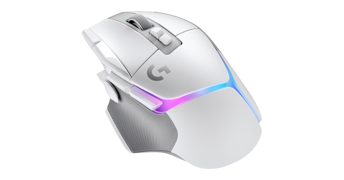 LogitechG502 X PLUS LIGHTSPEED gaming muis  (Wit, 100 - 25.600 dpi, RGB leds)