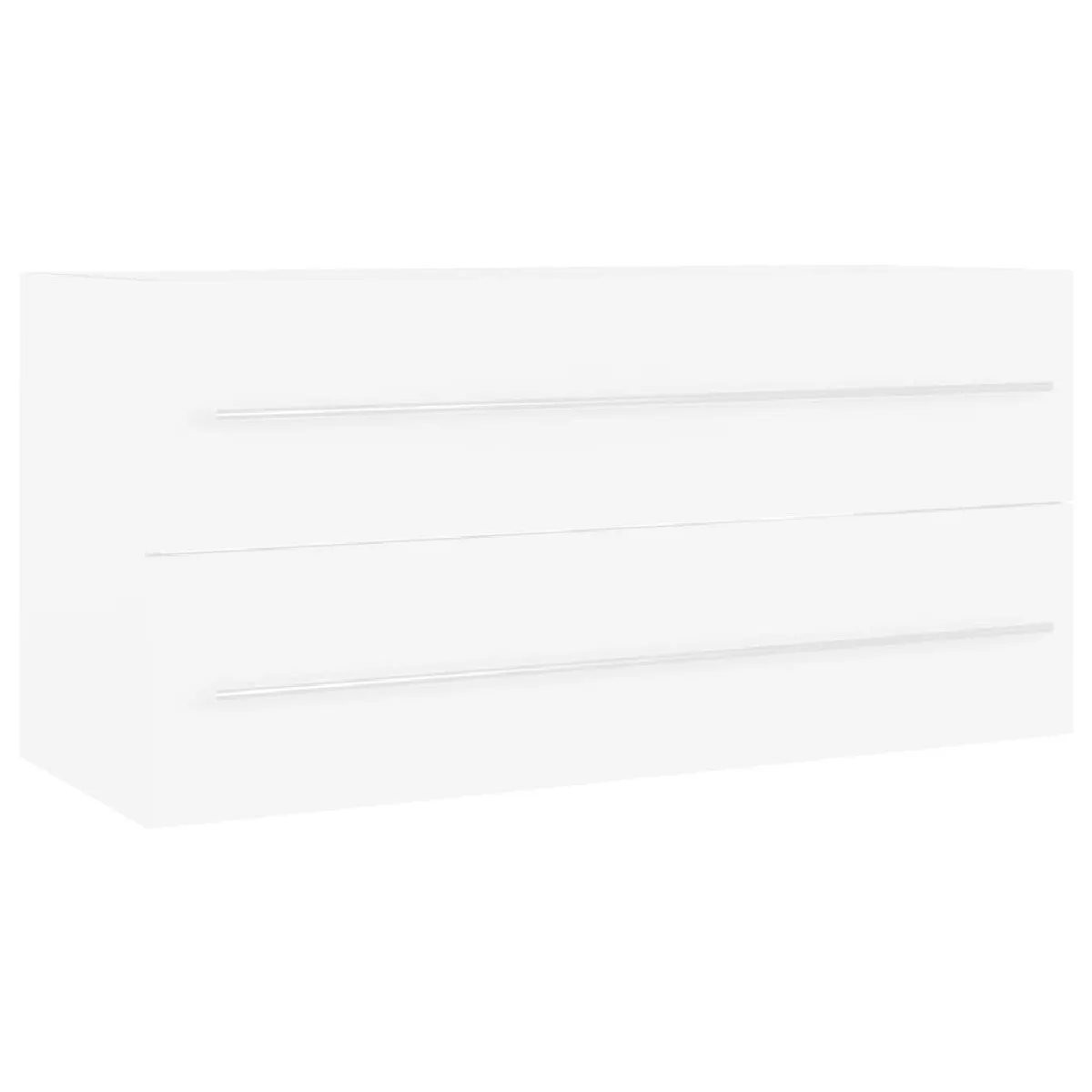 vidaXL Blanc 100x38,5x48 cm