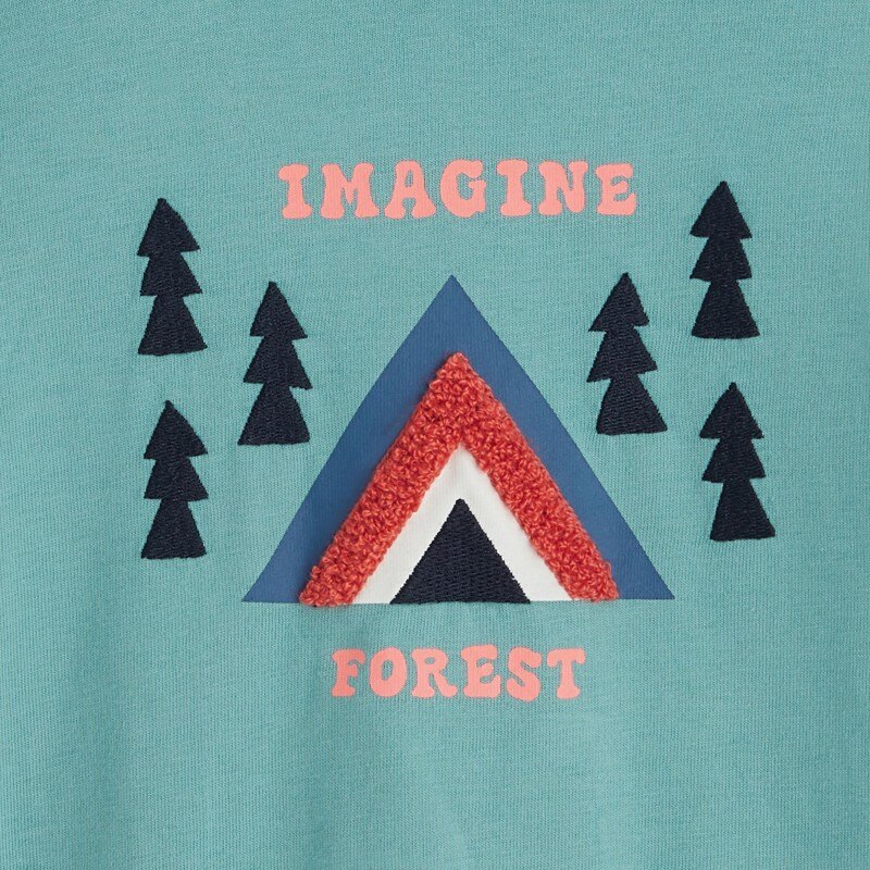 T-shirt bébé garçon montagne vert Catimini Vert