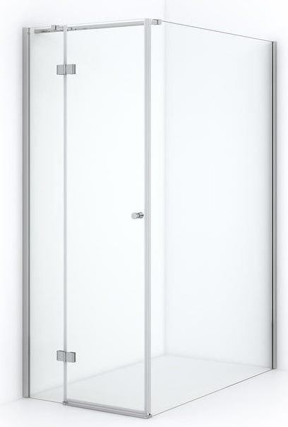 Amber Douchecabine | 140x80 cm Chroom Helder glas Draaideur Rechthoek