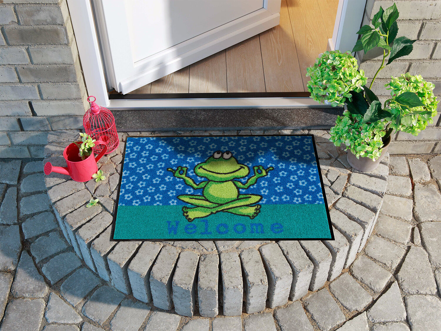 Türvorlage Yoga Frosch 50x75 cm