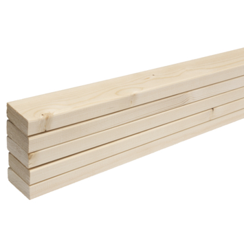 Lattenwand Decowall vuren, lengte 260 cm, 5 stuks