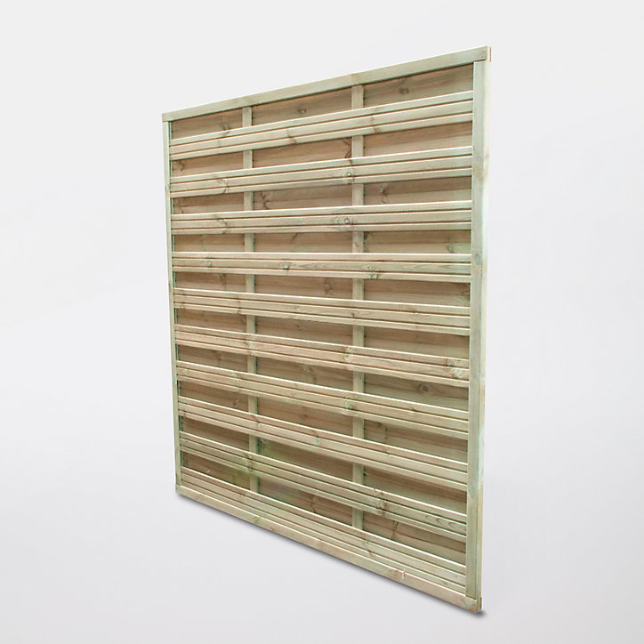 Panneau droit bois Blooma Douro vert 35 mm 180 x h.180 cm