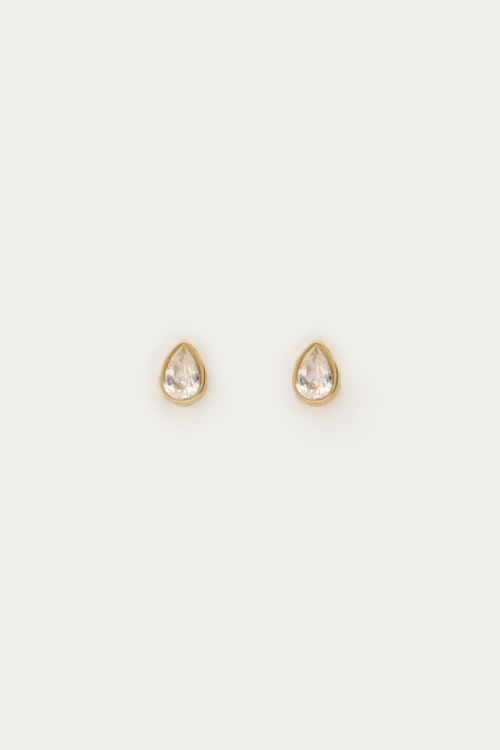 Studs met strass druppel