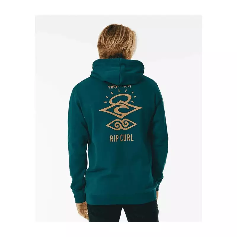 Sweat RIPCURL Search Icon Hood Blue Green