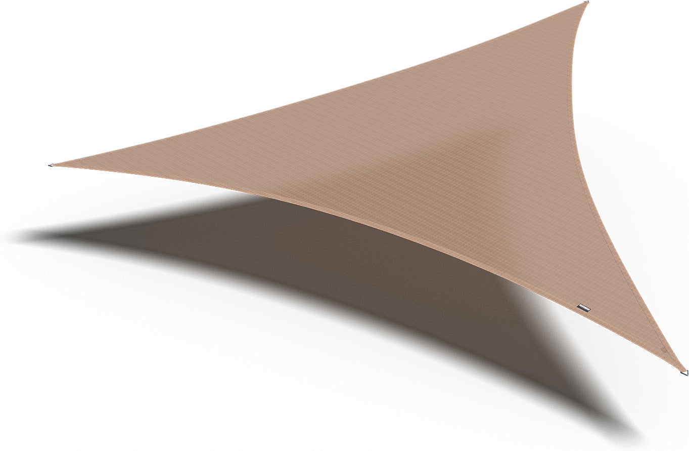 Platinum schaduwdoek driehoek Sun & Shade Coolfit bruin 500 x 500 cm