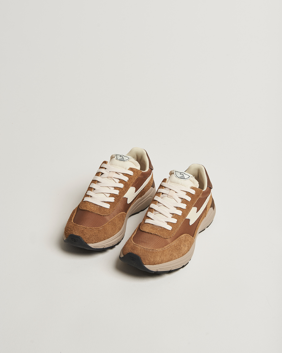 Stepney Workers Club Osier S-Strike Suede Mix Runner Sneaker Brown