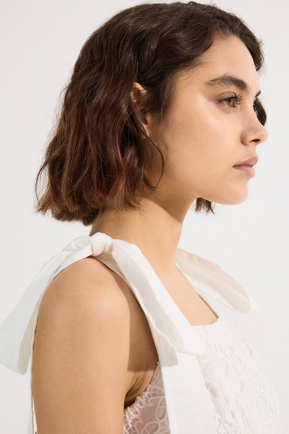KarenMillen Robe de bal mi-longue tissée à la broderie ajourée