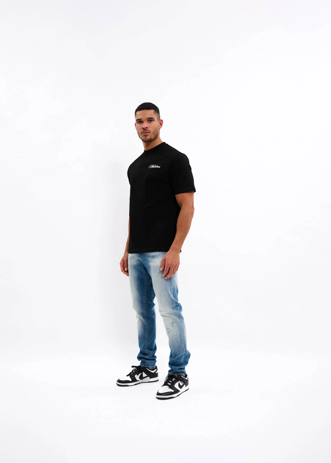 Malelions Angel T-Shirt Heren Zwart