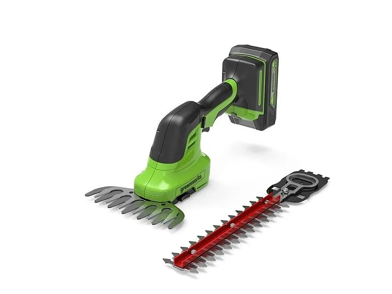 Greenworks, G24SHT, Multiklipper 2i1, 24V, m/2Ah batteri og lader