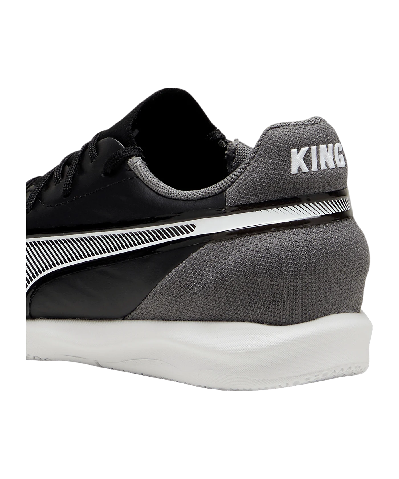 PUMA KING Match IN Eclipse Kids Schwarz Weiss F01