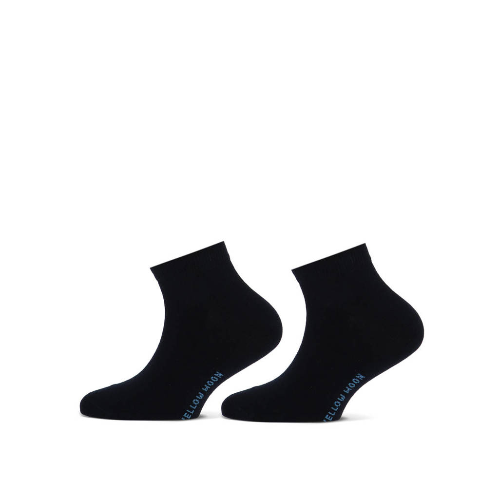 Yellow Moon sneakersokken - set van 2 donkerblauw