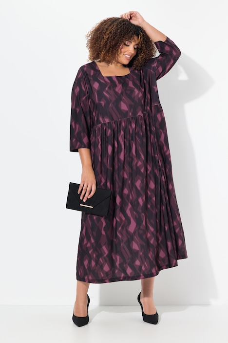 Jerseykleid, A-Linie, Alloverprint
