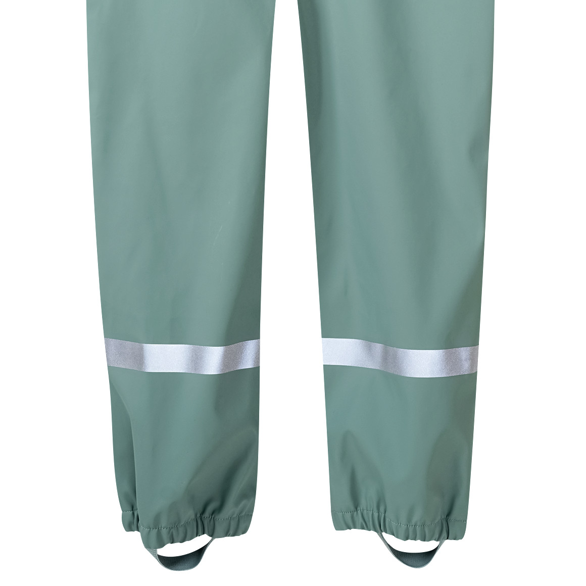 Famy Kinder Regenhose mit Trägern salbei