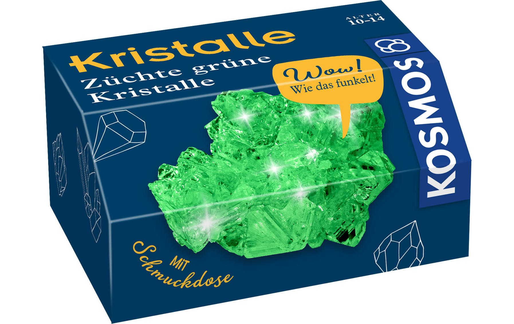 Experimentierkasten Grüne Kristalle selbst züchtenKristallwachstum über Nacht