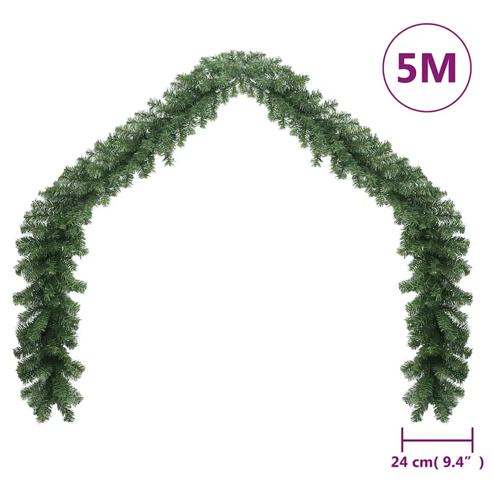 vidaXL - Guirlande - Groen - PVC - 5 m