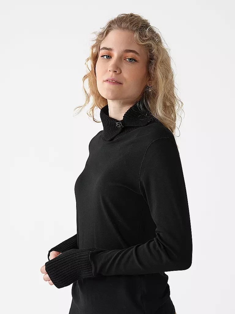 MARC CAIN Rollkragenpullover schwarz