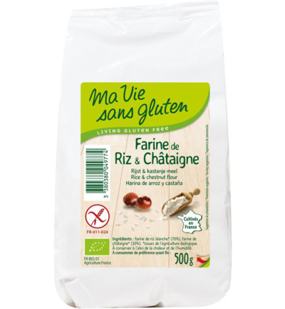 Ma Vie Sans Gluten Rijst & Kastanjemeel – Glutenvrij – Bio (500 gr)