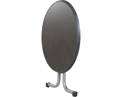 Sieger Mecalit tuintafel Ø 86 H 72 cm leisteengrafiet