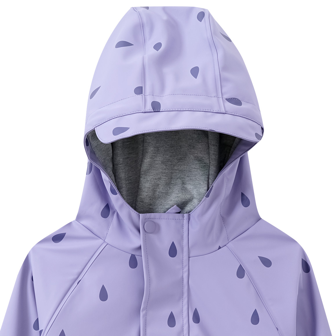 Topolino Kinder Regenjacke mit Regentropfen-Muster helllila
