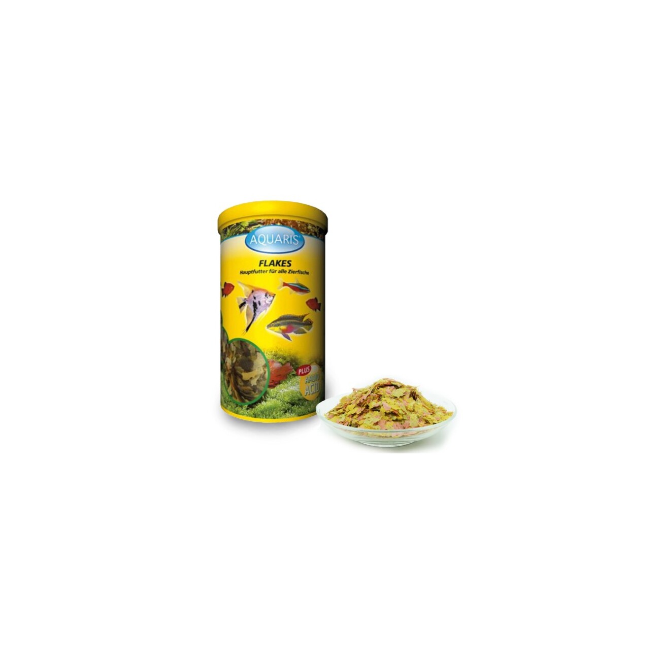 AQUARIS Aquarium Fischfutter - Flakes - 180g / 1 L