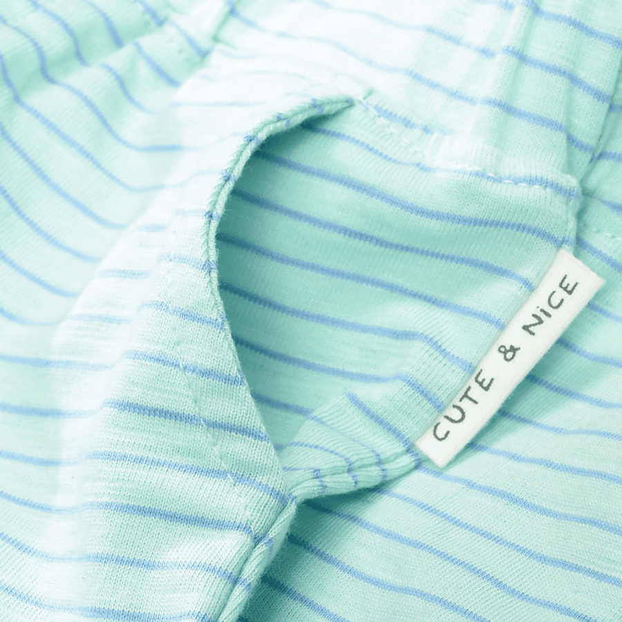 STACCATO Bermudas mint green gestreift