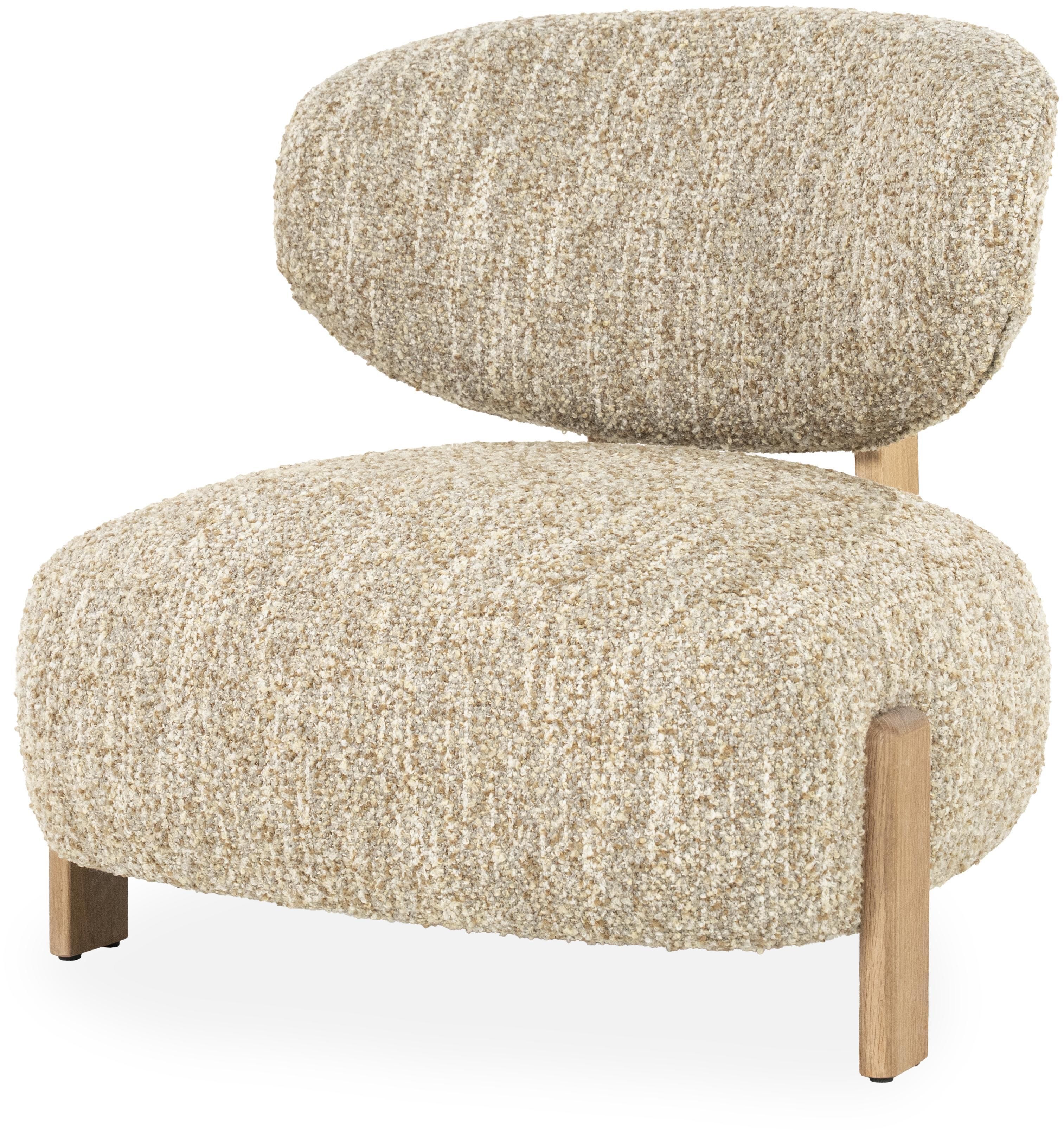 Fauteuil Beige bay naturel 96507 Reza B75 x D80 x H76.5 cm
