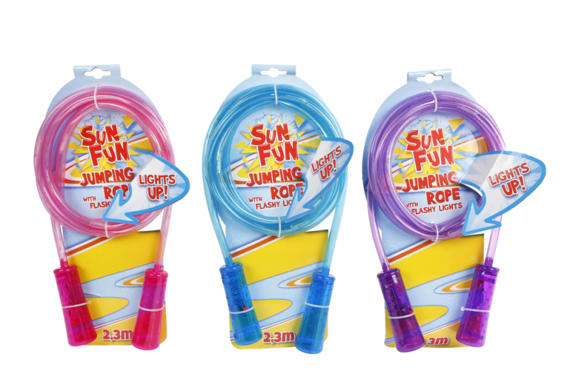 sun fun Springtouw Met Ledlicht 2.1meter 4ass Kleur 1 Stuk