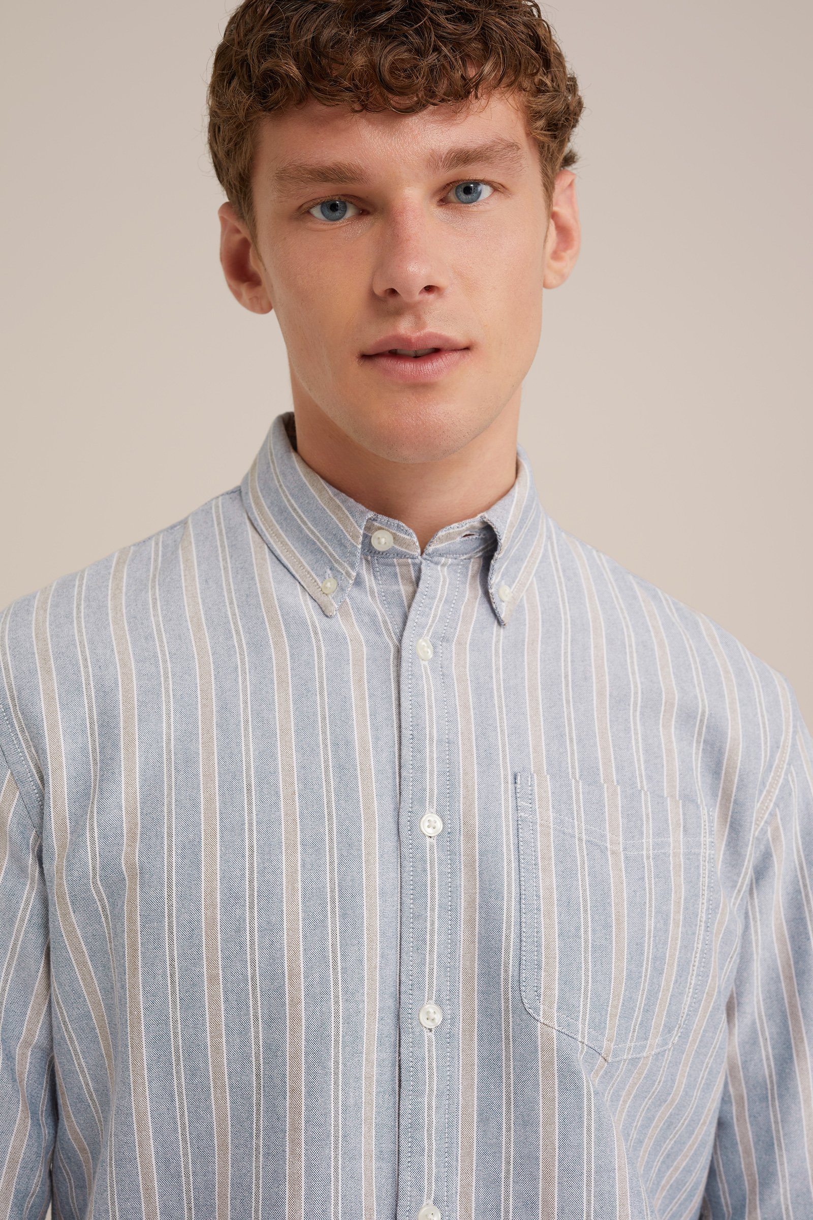 oxford overhemd Blue Ridge Lichtblauw