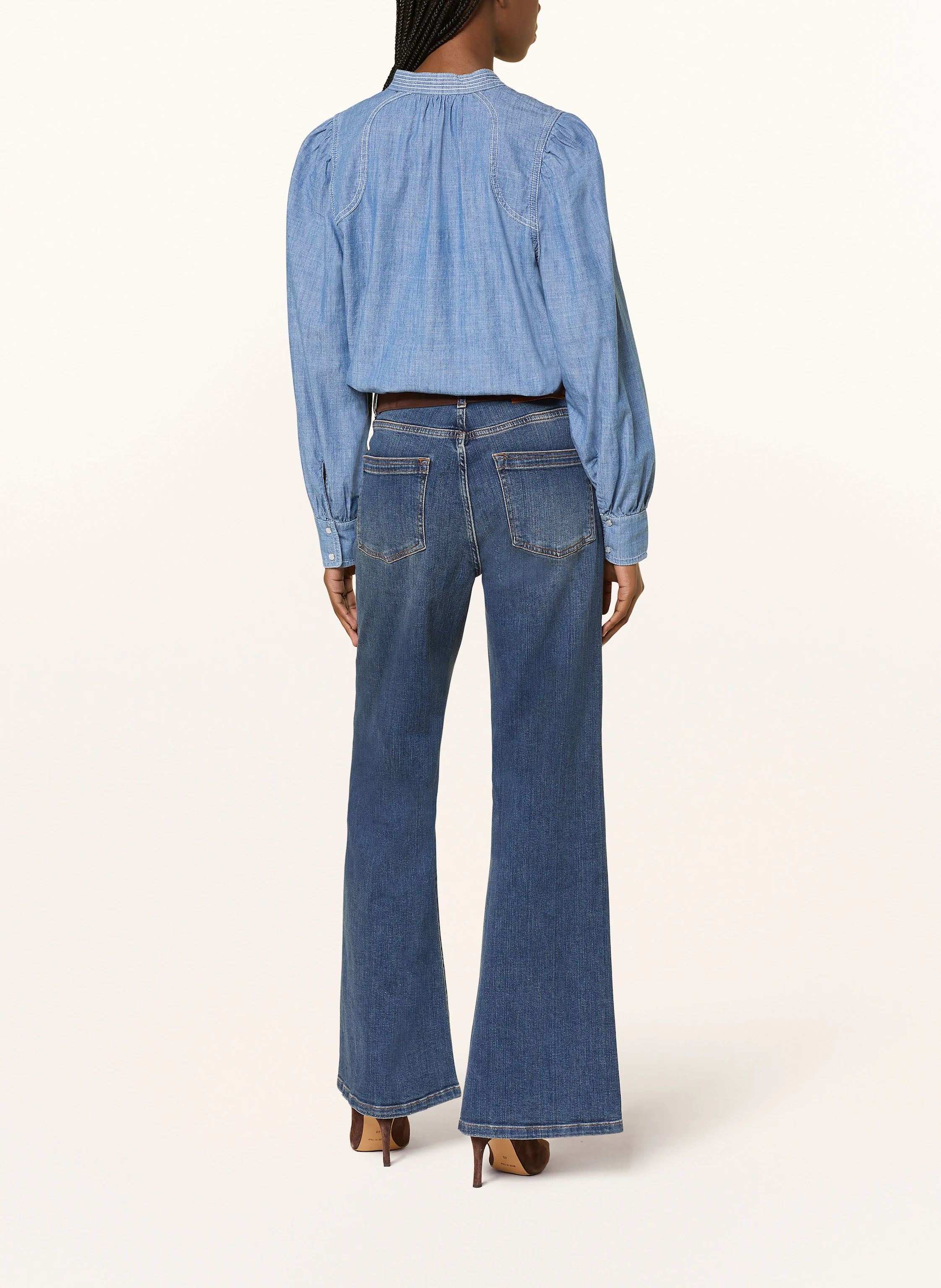 ba&sh Blusenshirt KUKA in Jeansoptik
