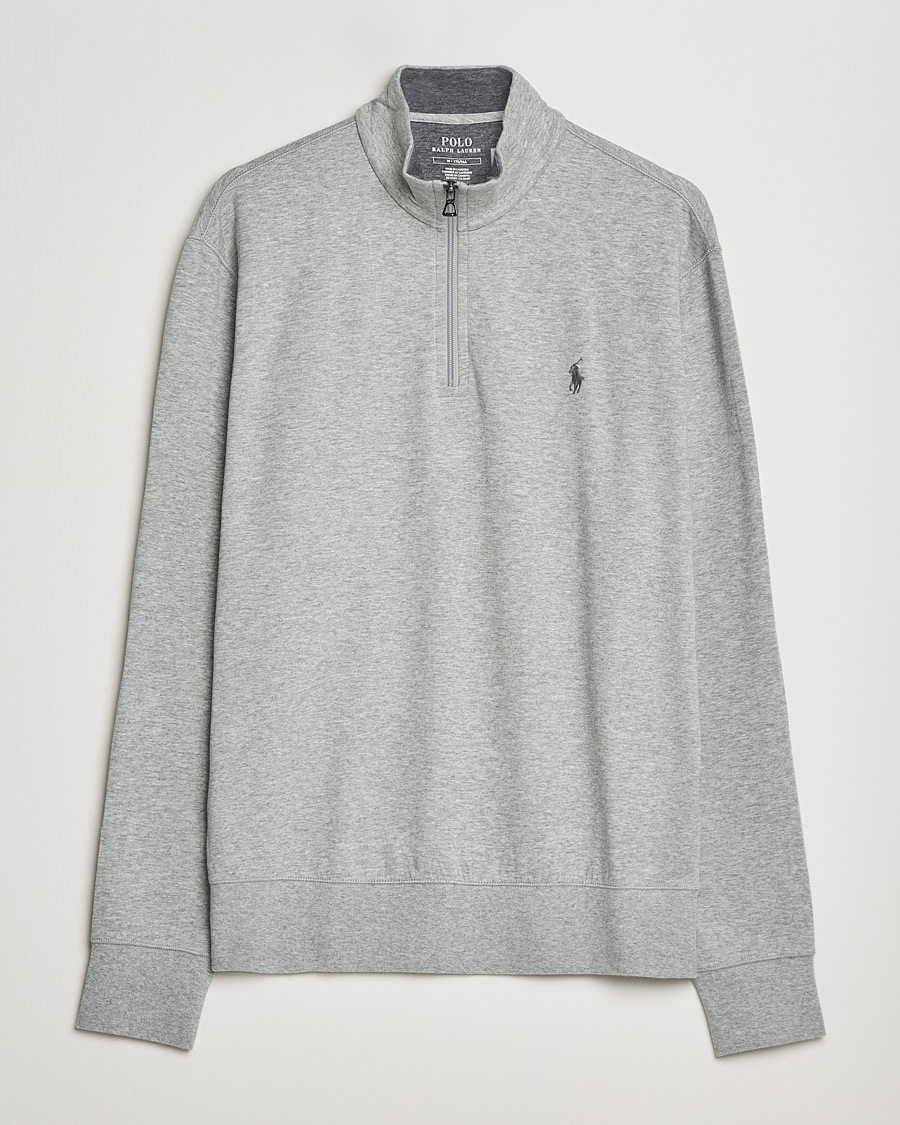 Polo Ralph Lauren Double Knit Half-Zip Sweater Andover Heather