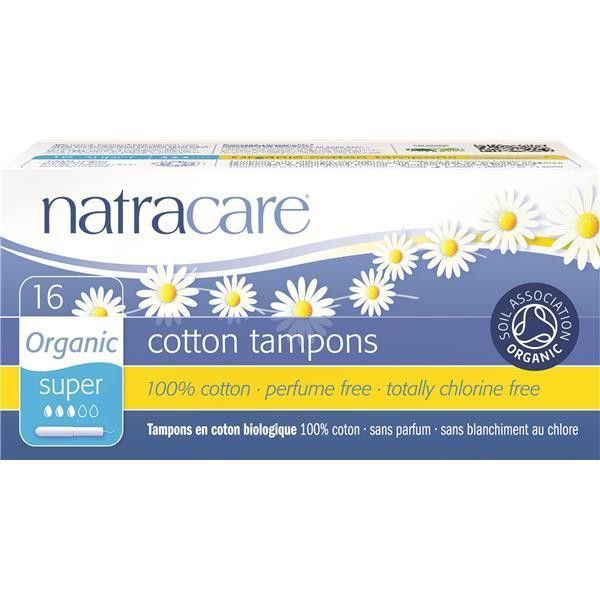Natracare Bio Tampão Algodao Aplicador Super 16 Unidades