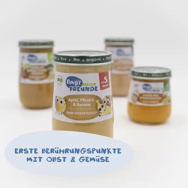 Bio Baby Apfel, Pfirsich & Banane