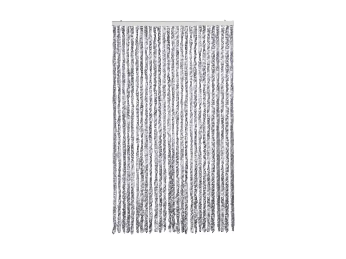 Moustiquaire blanc et gris 118x220 cm chenille