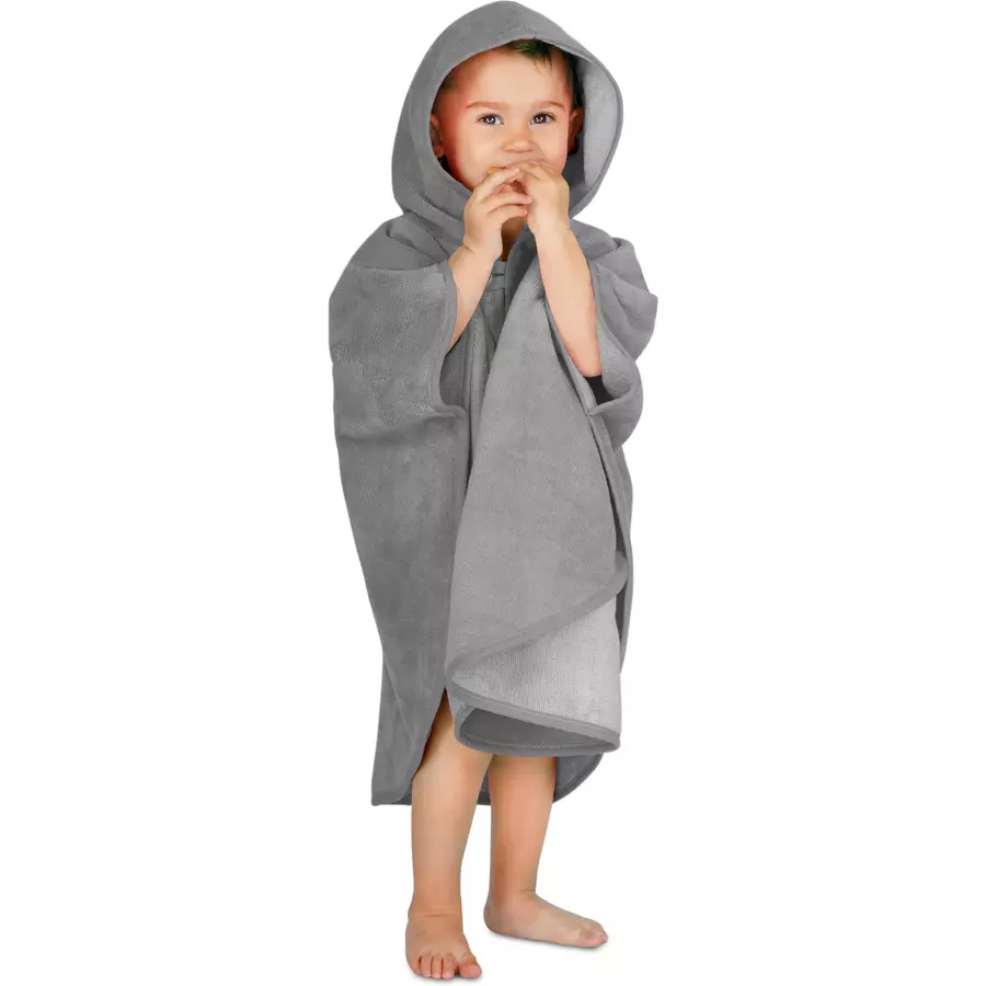 normani Kinder Badeponcho weich Melilla Grau