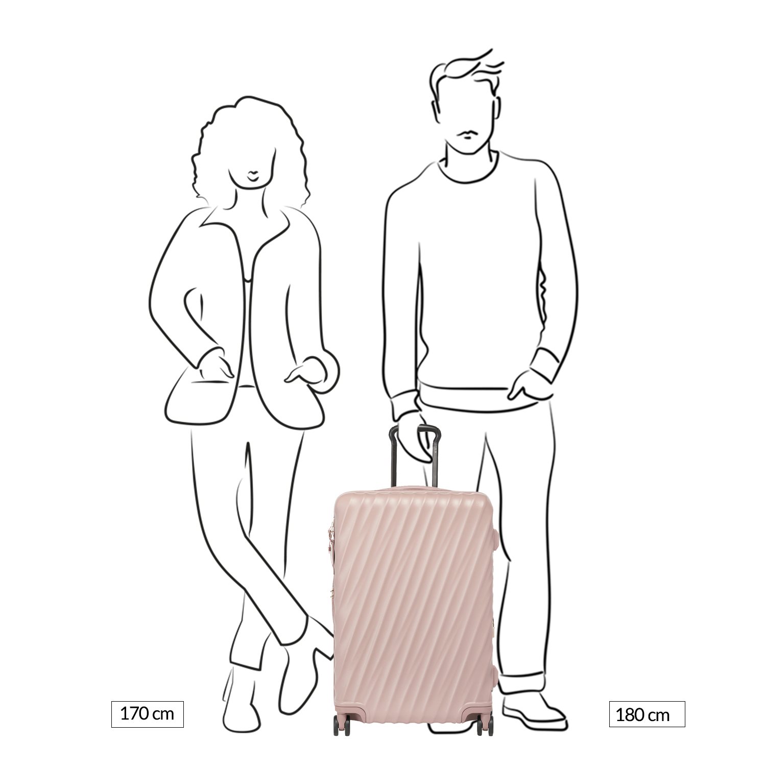 Tumi 19 Degree St EXP 4 Whl P/C mauve texture