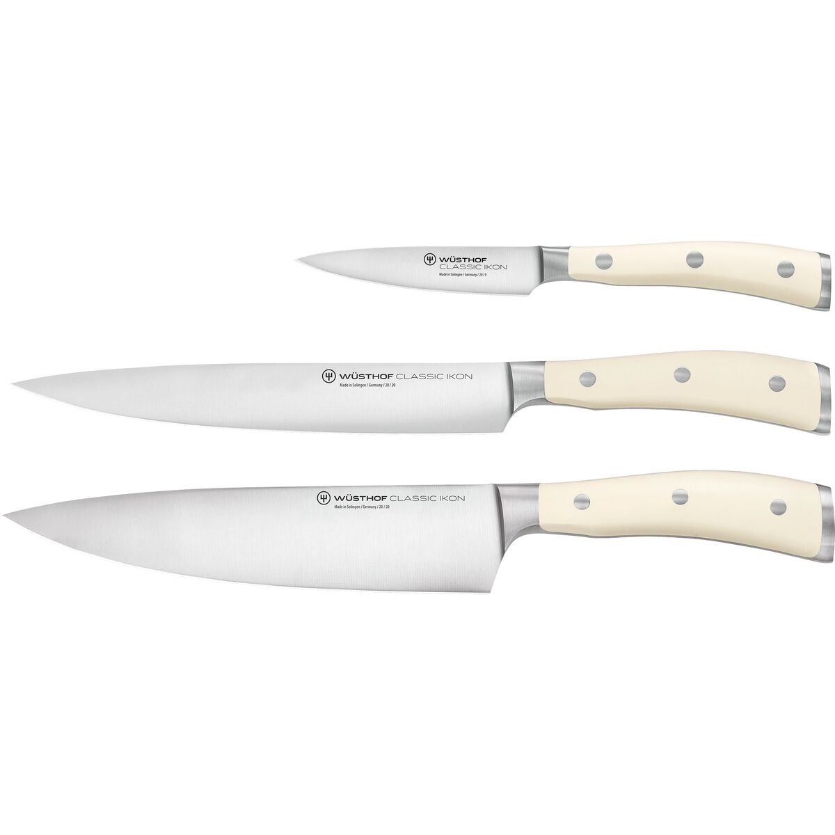 Classic Ikon Knivsett 3 deler Hvitt
