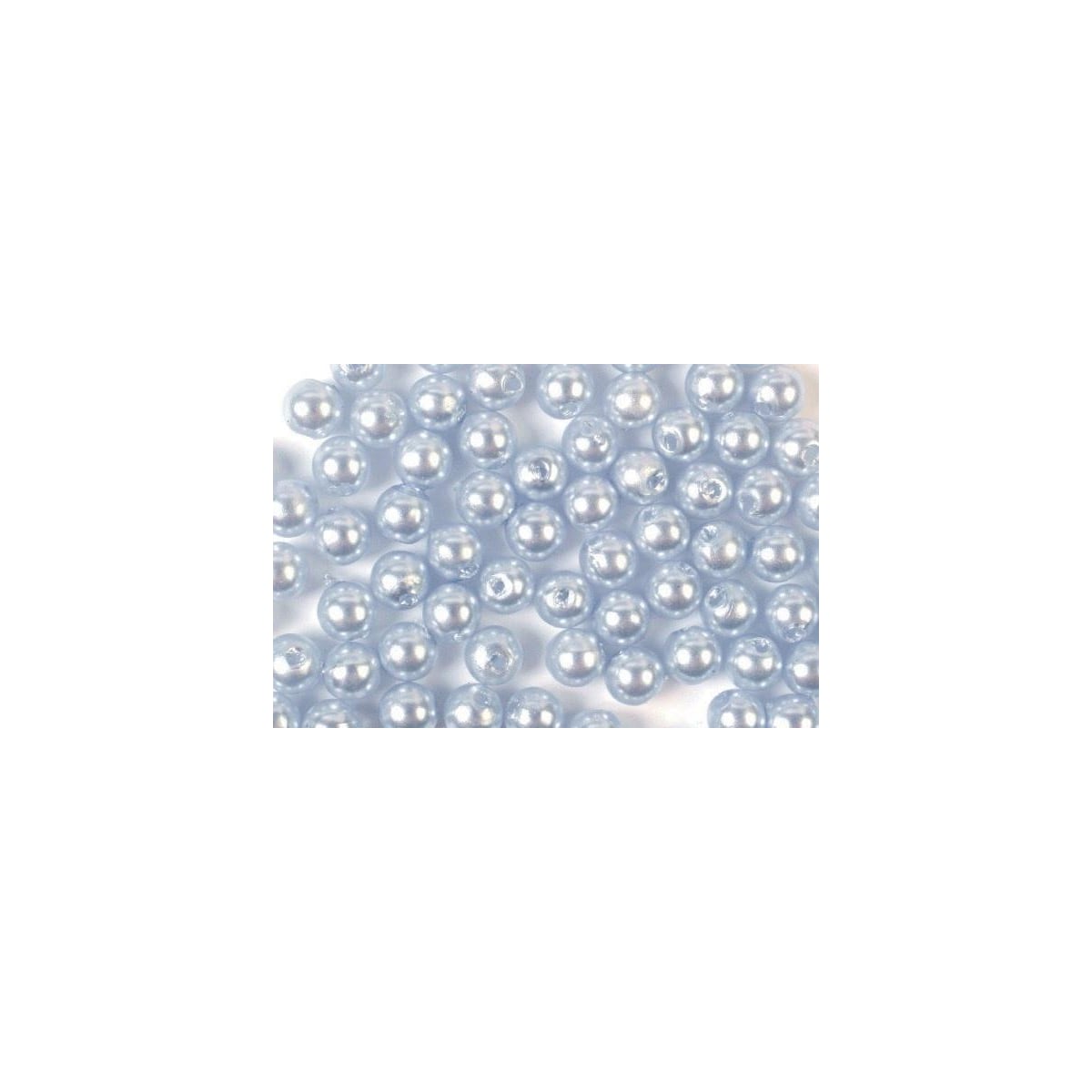 Plastpärlor 8mm 500g, Ljusblå