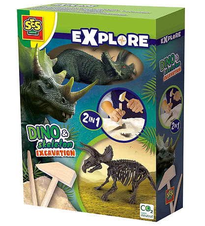 SES Creative Ausgrabung - Erkunden - Triceratops und Skelett