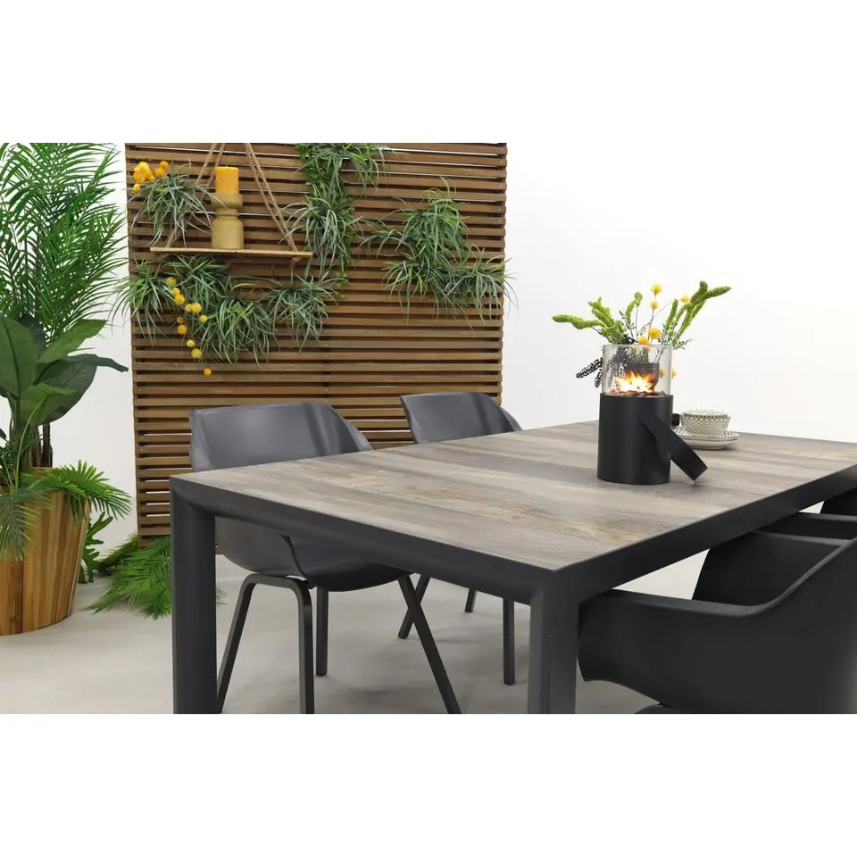 Hartman Sophie Xerix/Kings tuinset antraciet - 180x100 cm