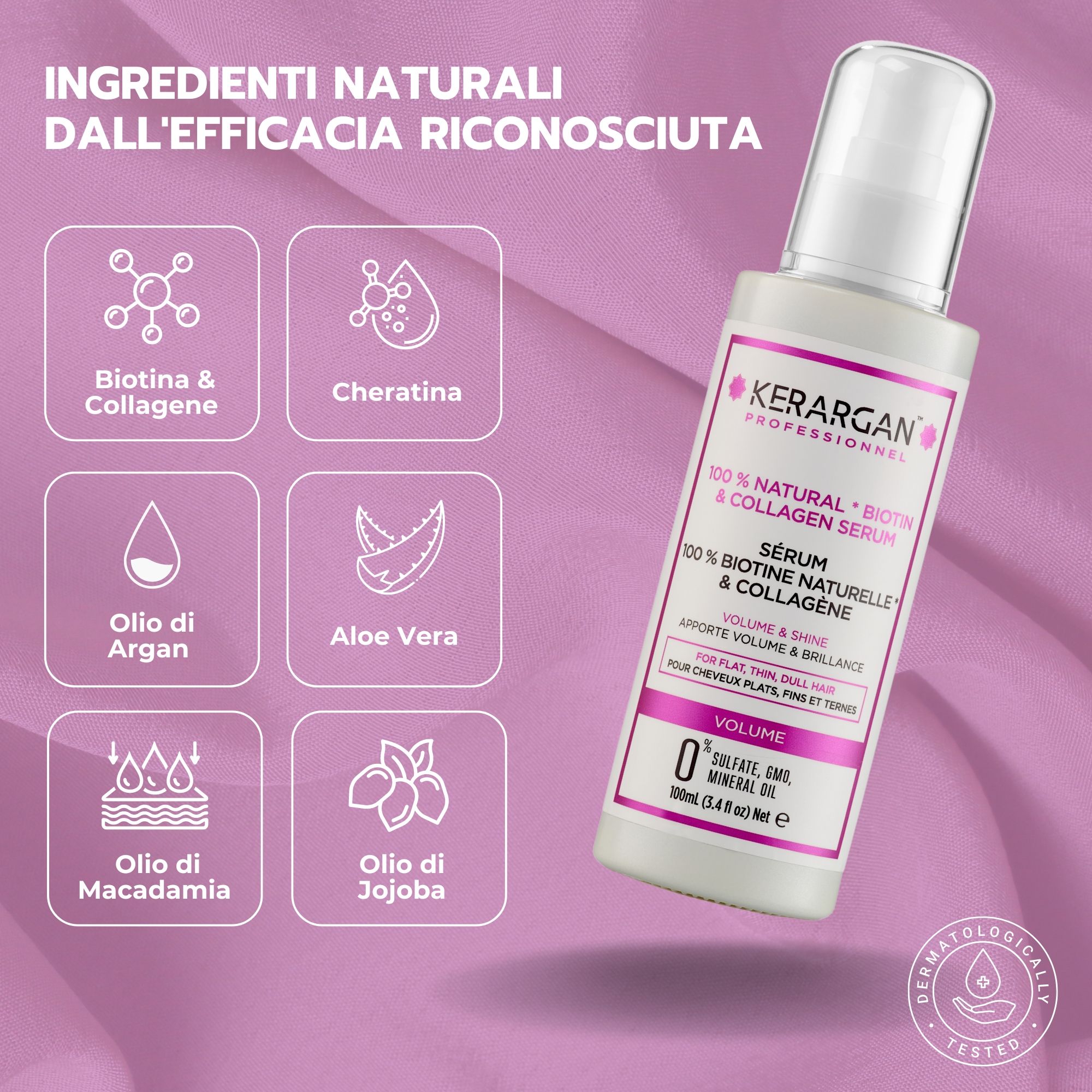 Kerargan - Volumenbildendes Serum mit Biotin & Kollagen