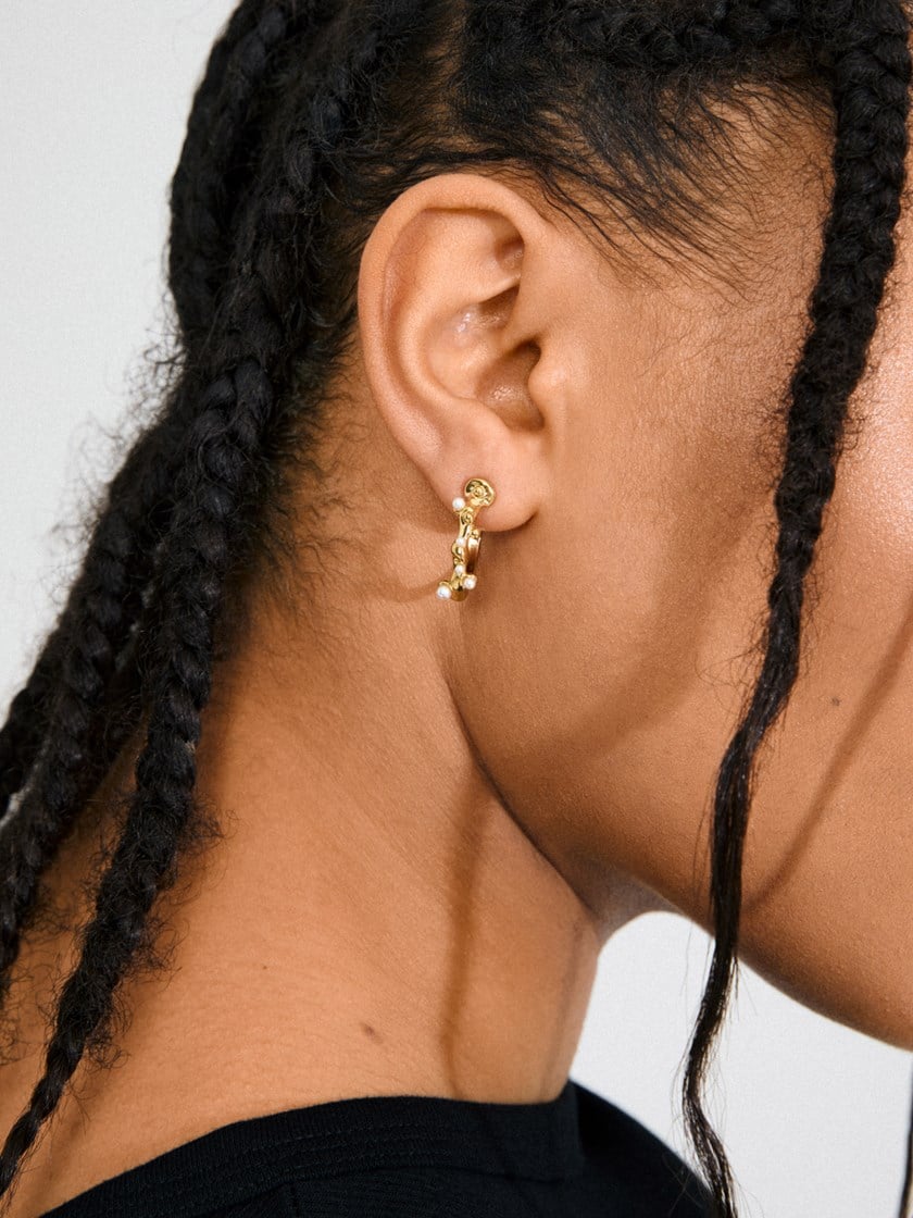 Hadley Earrings Gold-Plated Old Gold