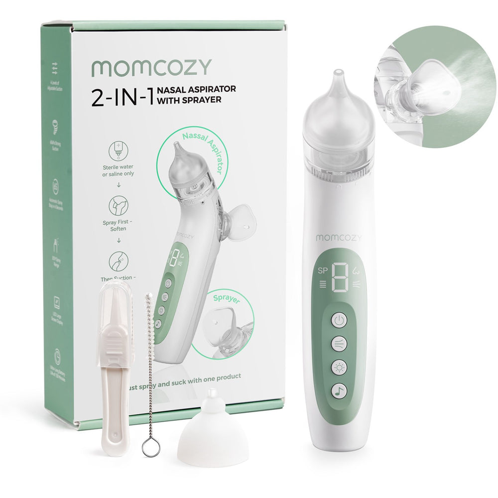 Køb Momcozy BreezyClear™ 2-i-1 Spray & Suction Electric Nasal