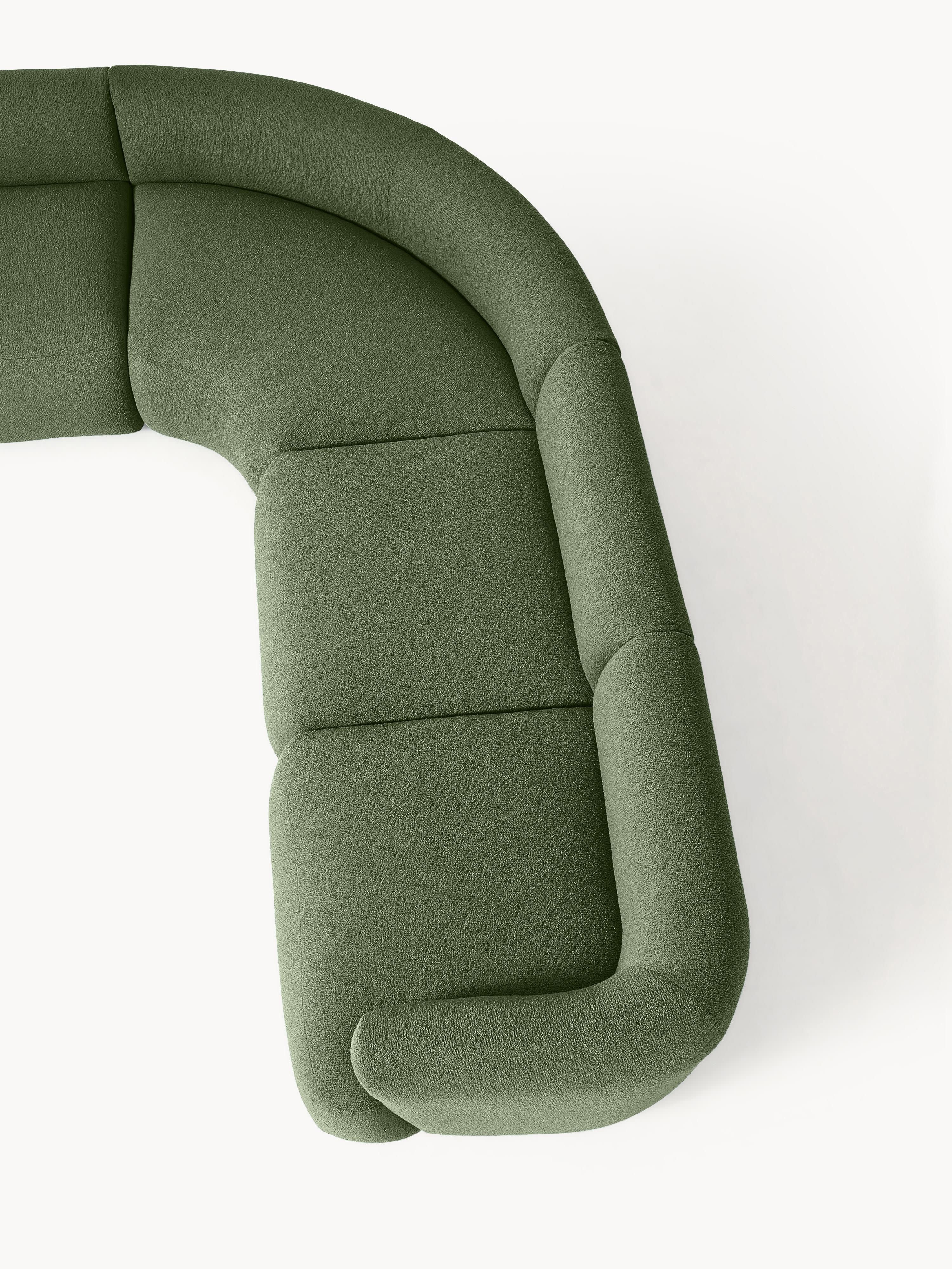 Modulaire bouclé hoekbank Sofia (4-zits)