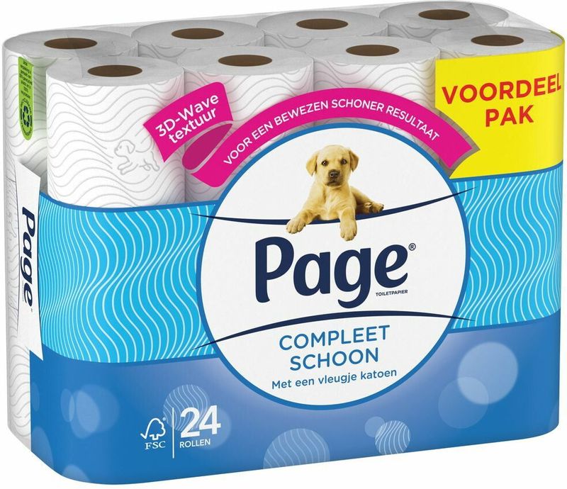 Page - Scottex Toiletpapier - 72 Rollen - Compleet Schoon - Katoen