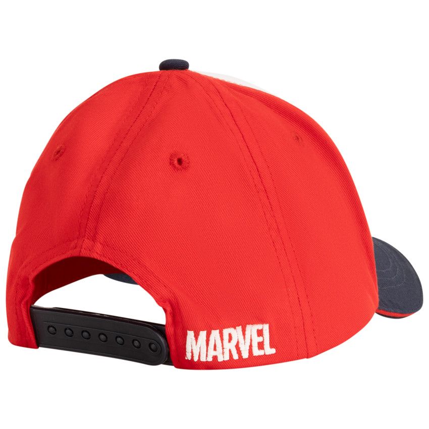 Casquette tricolore patch Spider-Man Marvel pour garçon - Rouge