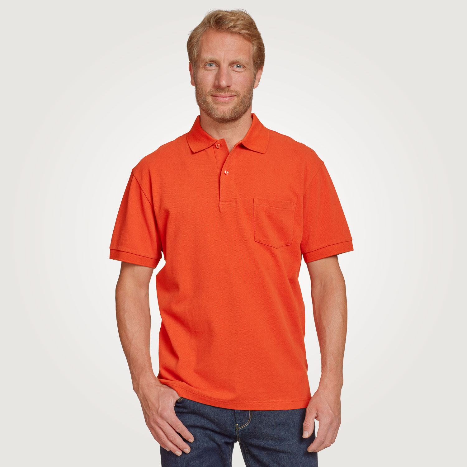 Polo-Piqué-Shirt mit Brusttasche